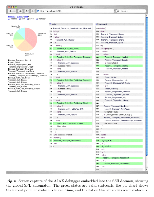 Statecall debugging i/f