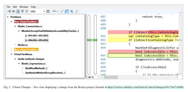 Review Editor for Clustered Changes